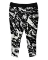 Helmut Lang Marble Jogger Pants In Black And White Rayon In Black