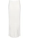 Helmut Lang Fluid Jersey Maxi Skirt In Neutrals
