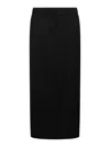 Helmut Lang Zip Maxi Skirt In Black