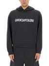Helmut Lang Sweater Hoodie Kangaroo Pocket In Black