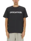 Helmut Lang Graphic Print Crew Neck T-shirt In Black
