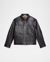 Helmut Lang Bonded Leather Jacket In Black