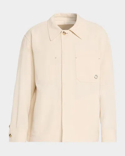 Helmut Lang Men & Apos;s Cotton Sailor Overshirt In Neutral