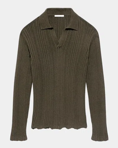 Helmut Lang Men & Apos;s Cotton-blend Sweater In Gray