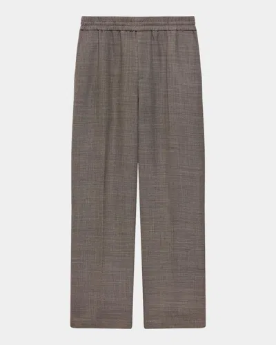 Helmut Lang Men & Apos;s Crease-front Wool-blend Trousers In Neutral