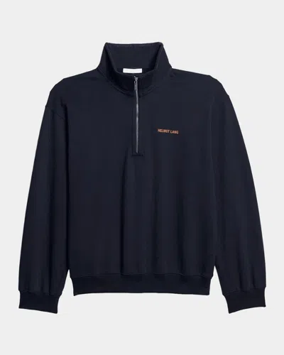 Helmut Lang Men & Apos;s Logo Cotton Sweatshirt In Blue