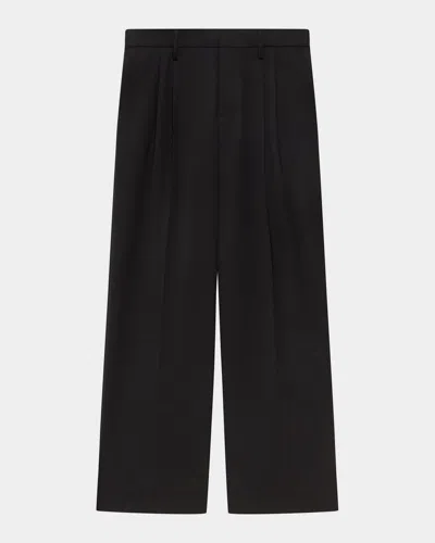 Helmut Lang Men & Apos;s Pleated Wool Pants In Black