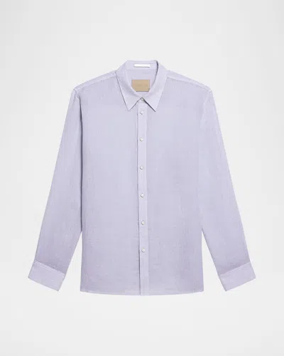 Helmut Lang Men & Apos;s Relaxed Fit Linen Button-down Shirt In Blue