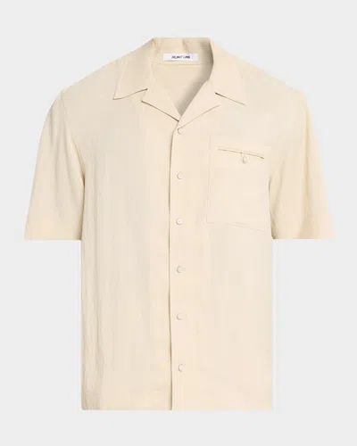 Helmut Lang Men & Apos;s Relaxed-fit Camp Collar Shirt In Neutral