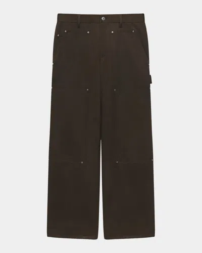 Helmut Lang Men & Apos;s Wide-leg Denim Carpenter Pants In Fawn