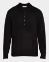 Helmut Lang Apex Knitted Polo Shirt In Black