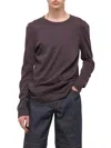Helmut Lang Long-sleeve Apex Tee In Espresso