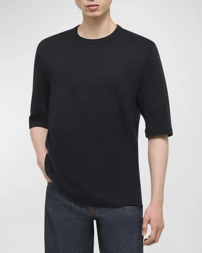 Helmut Lang Men's Apex Solid Short-sleeve T-shirt In Black