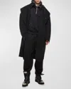 Helmut Lang Apex Oversize Recycled Wool Cocoon Coat In Black