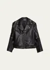 Helmut Lang Men's Astro Leather Biker Jacket In Blk