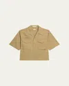 Helmut Lang Boxy Field Shirt In Neutral