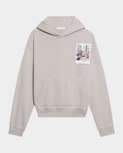 Helmut Lang Post Card Hoodie: Brooklyn Hoodie In Gray