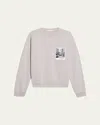 Helmut Lang Dumbo-postcard Sweatshirt In Grey