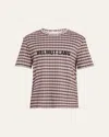 Helmut Lang Men's Check T-shirt With Embroidered Logo In Mndgchkred