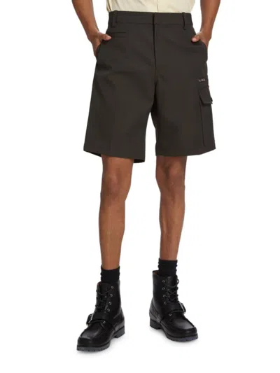 Helmut Lang Men's Chino Utility Twill Shorts In Burnt Olive