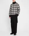 Helmut Lang Brushed Turtleneck Sweater In Mdmblkchck