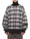 Helmut Lang Brushed Turtleneck Sweater In Black