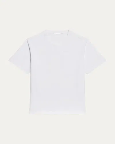Helmut Lang Men's Classic Rib Knit T Shirt In White