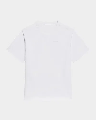Helmut Lang Men's Classic Rib Knit T Shirt In White