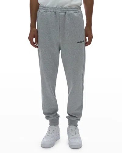 Helmut Lang Men's Core Logo Jogger Pants In Vapor Heather