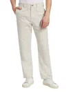 Helmut Lang Men's Cotton & Linen-blend Carpenter Pants In White