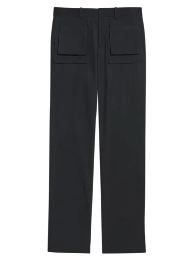 Helmut Lang Men's Cotton-blend Straight-leg Cargo Pants In Black