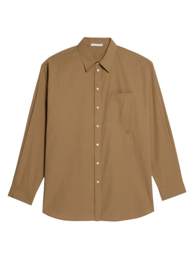 Helmut Lang Men's Cotton Oversized Button-front Shirt In Trench