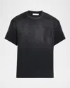 Helmut Lang Men's Cotton Patchwork Crewneck T-shirt In Black