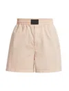 Helmut Lang Relaxed 5.5 Pull On Shorts In Pink