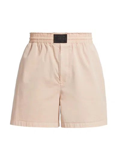 HELMUT LANG MEN'S COTTON-TWILL ELASTICIZED SHORTS