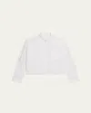 Helmut Lang Men's Cropped Apex Button-down Shirt In White