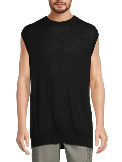 Helmut Lang Crush Wool-blend Top In Black