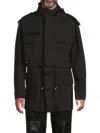 Helmut Lang Men's Dissected Cotton-blend Field Jacket In Black