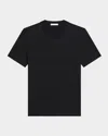 Helmut Lang Short Sleeve Embossed Logo Tee In Black