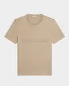 Helmut Lang Men's Embossed Cotton T-shirt In Khaki