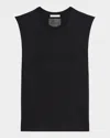 Helmut Lang Embossed Logo Tank Top In Black