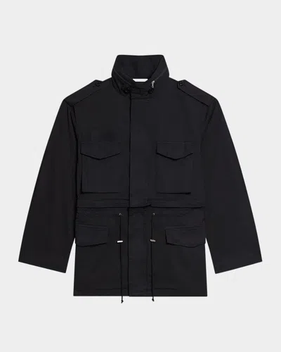 HELMUT LANG MEN'S FIELD JACKET WITH STOWAWAY HOOD