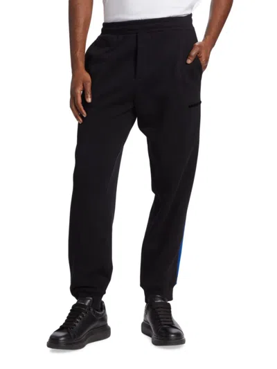 Helmut Lang Men's Flocked Logo Joggers In Black