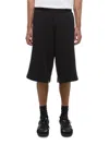 Helmut Lang Black Expansion Panel Shorts In Black