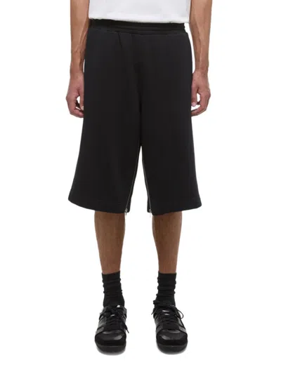 HELMUT LANG MEN'S GUSSET COTTON SWEATSHORTS