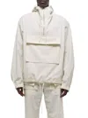 Helmut Lang Off-white Gusset Pullover Jacket In Cream
