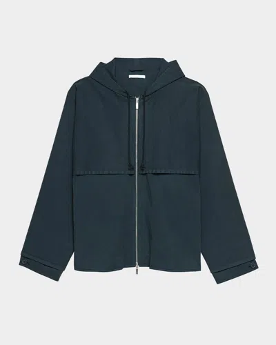 HELMUT LANG MEN'S HOODED WIND-RESISTANT JACKET