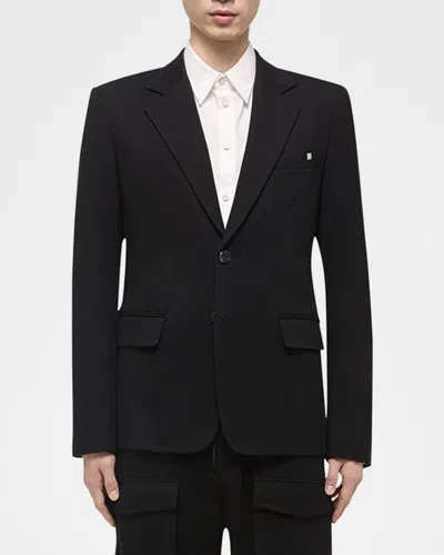 HELMUT LANG MEN'S JERSEY ANATOMICAL ZIP BLAZER