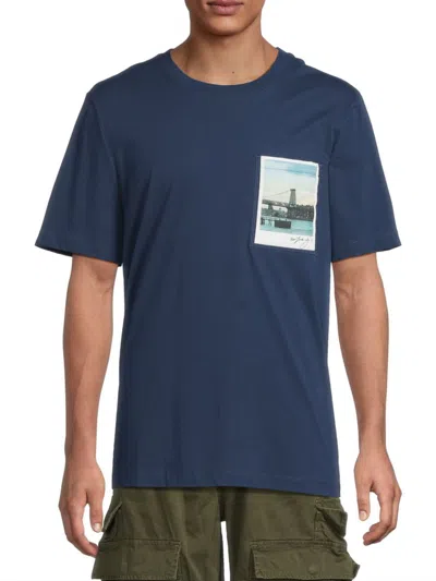 HELMUT LANG MEN'S K-POSTCARD PHOTO T-SHIRT