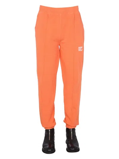 Helmut Lang Men's Knitted Jogging Pants In Orange